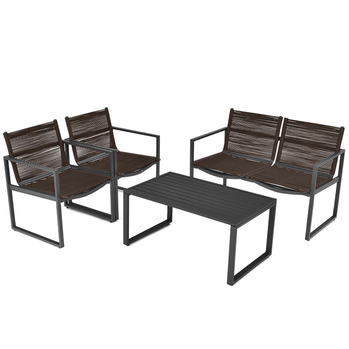 4-Piece Patio Set with Loveseat