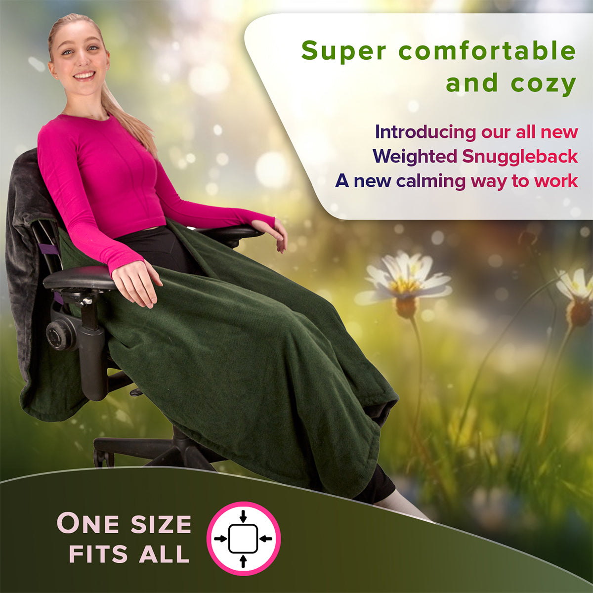 Weighted Office Chair Blanket