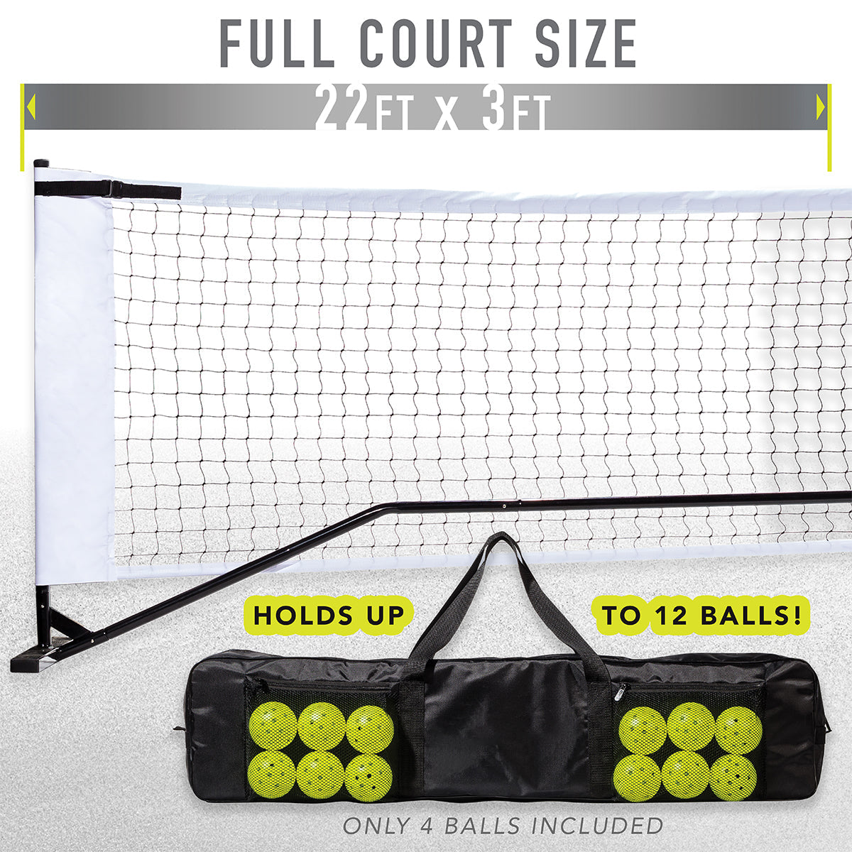 Official Size Pickleball Net Set