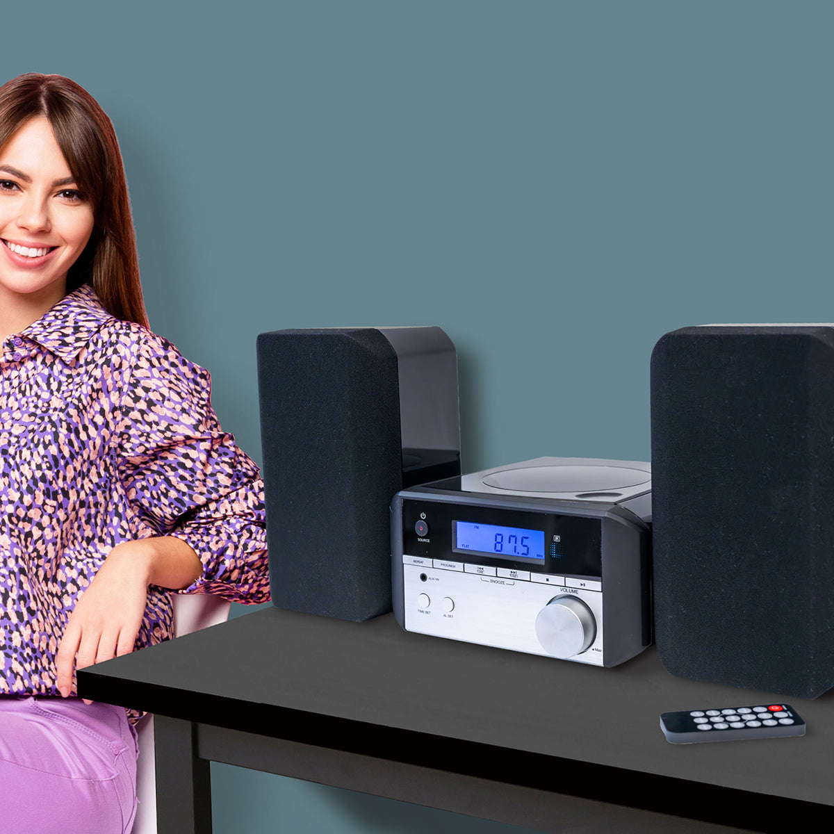 Bluetooth CD Micro System with FM Radio