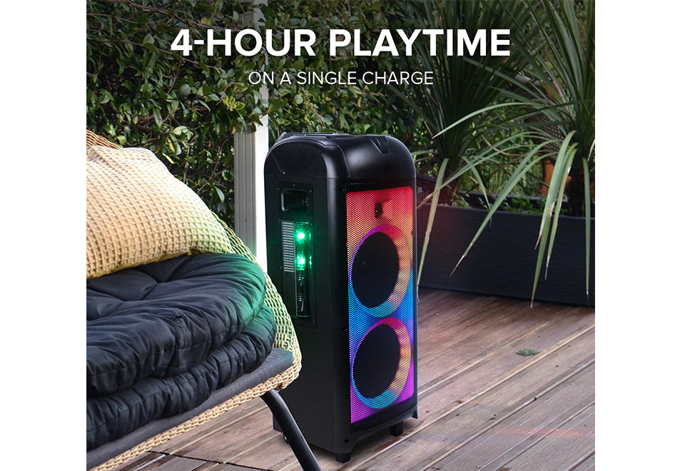 360° Portable Bluetooth Speaker With LED Party Lighting
