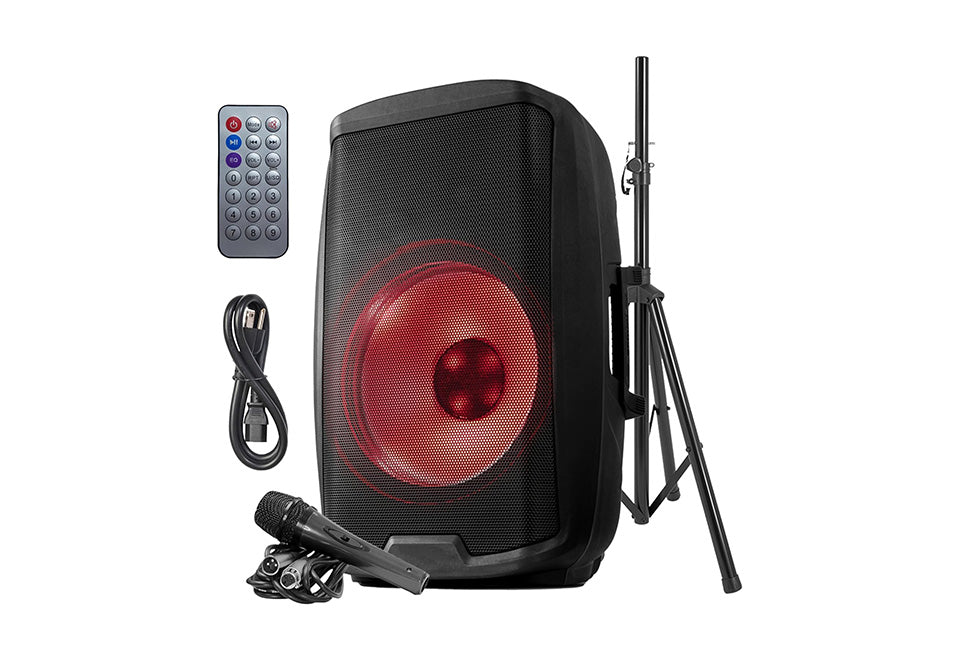 Beat-Synced LED Loudspeaker With Stand