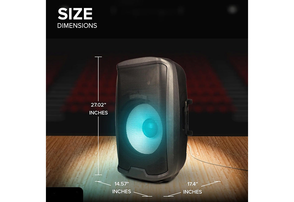 Beat-Synced LED Loudspeaker With Stand