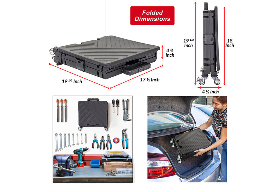 Quick Cart 360° Four Wheeled Rolling Crate