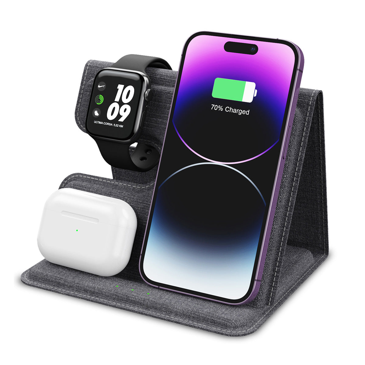 3-in-1 Foldable Wireless Charging Stand