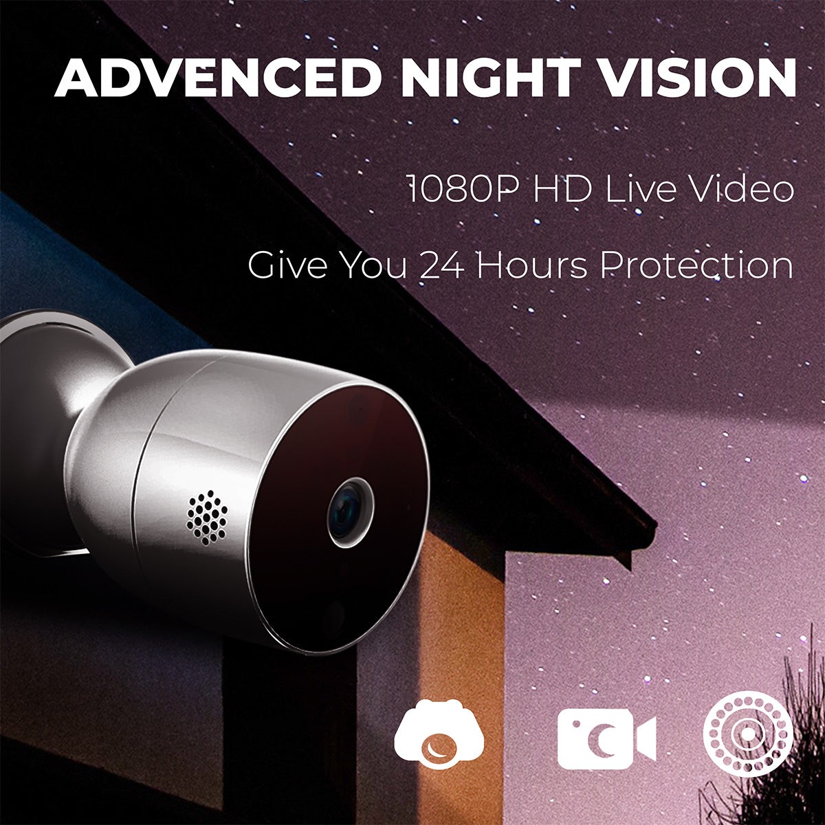 Wireless 1080P Outdoor Smart Security Camera