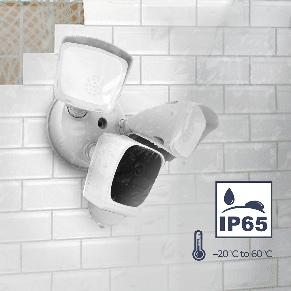 Smart Wi-Fi Floodlight Security Camera