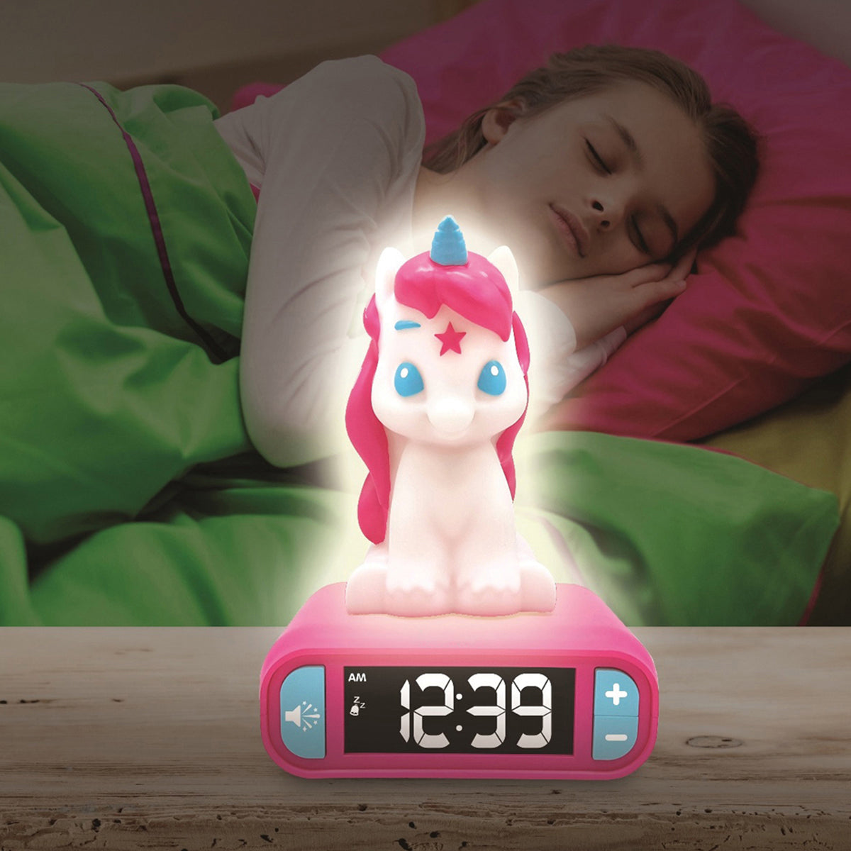Unicorn Digital Alarm Clock with Nightlight