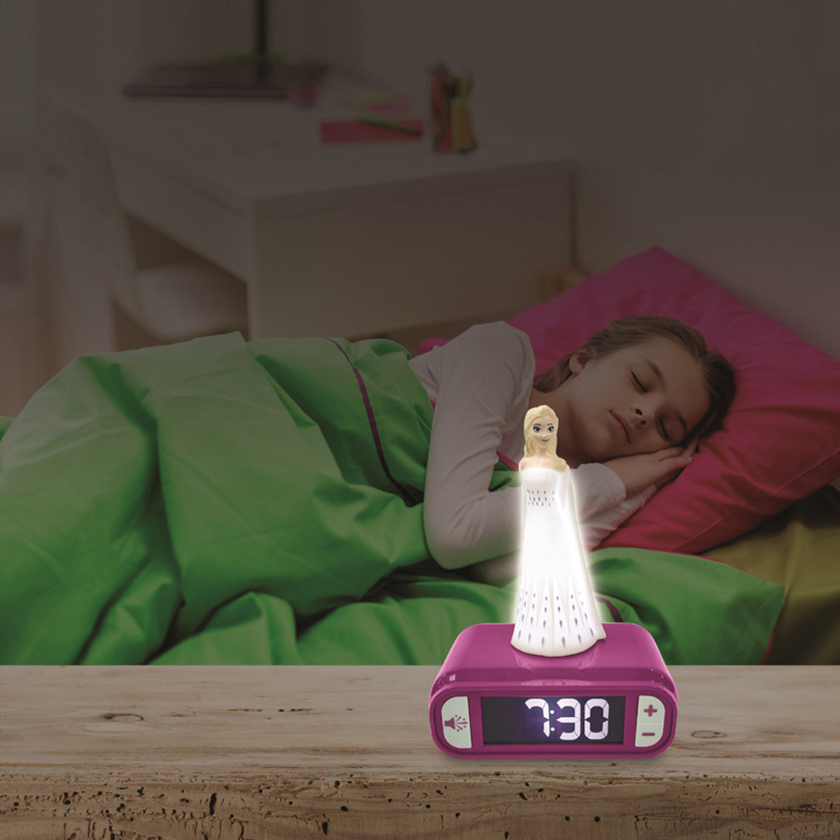 Disney Frozen Elsa Digital Alarm Clock with Nightlight