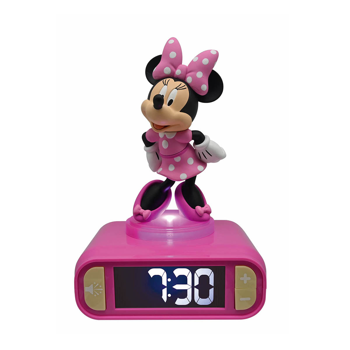 Disney Minnie Mouse Digital Alarm Clock with Nightlight