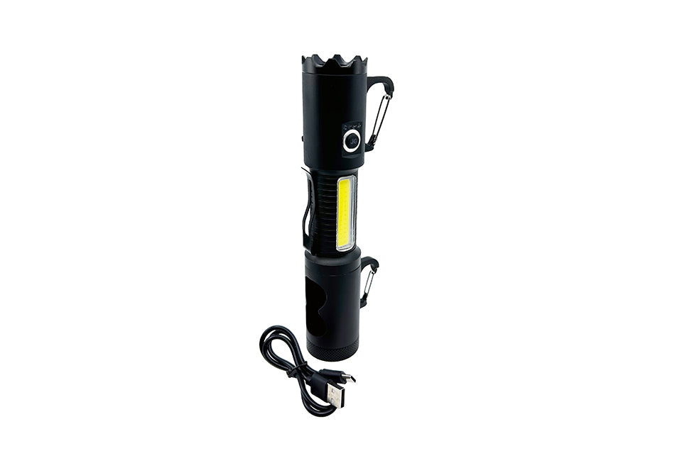 LED Tactical Flashlight and Pet Waste Bag Dispenser