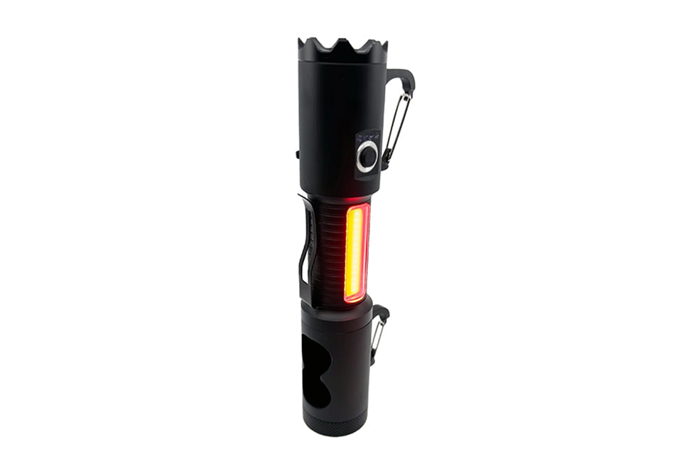 LED Tactical Flashlight and Pet Waste Bag Dispenser