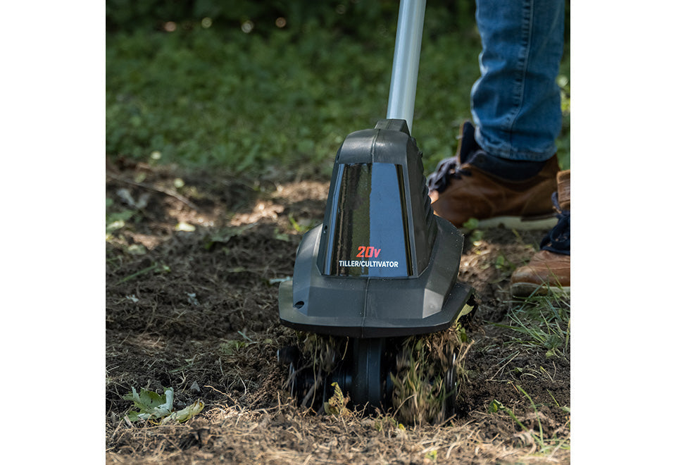 20-Volt 7.5'' Cordless Garden Tiller Cultivator