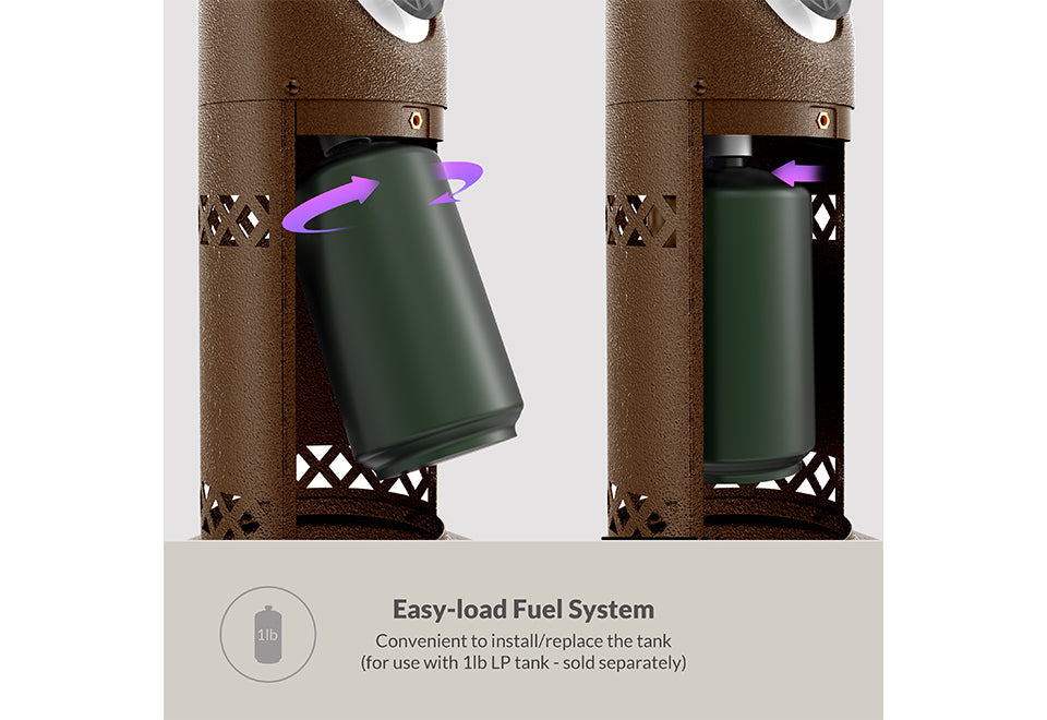 10,000 BTU Bronze Tabletop Patio Heater