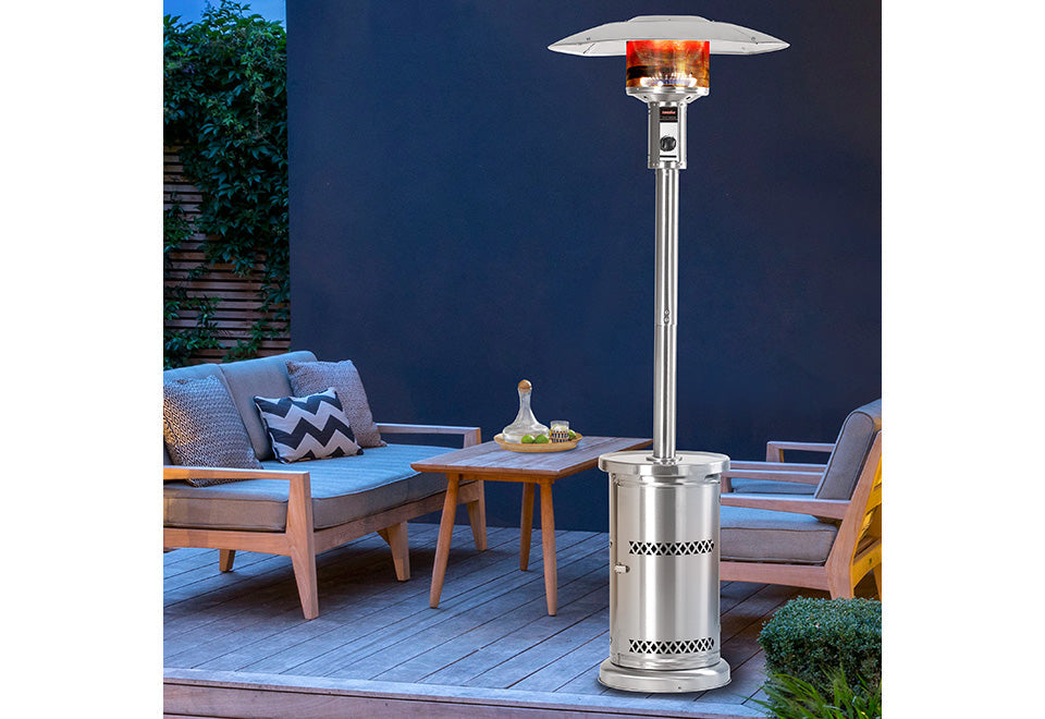 48,000 BTU Stainless Steel Floorstanding Patio Heater