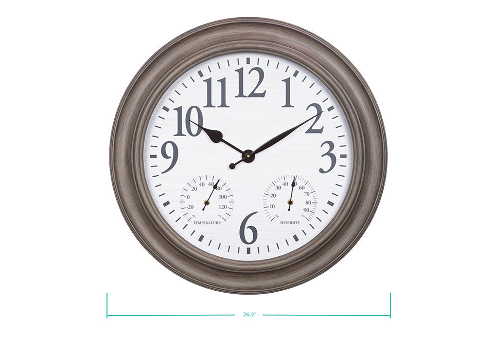 26.2'' Indoor/Outdoor Wall Clock