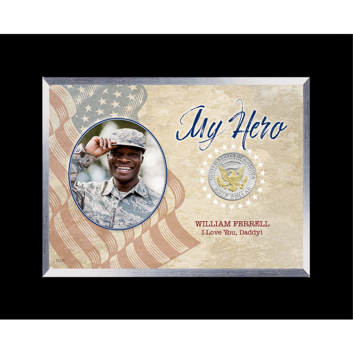 My Hero JFK Half Dollar Personalized Photo Frame
