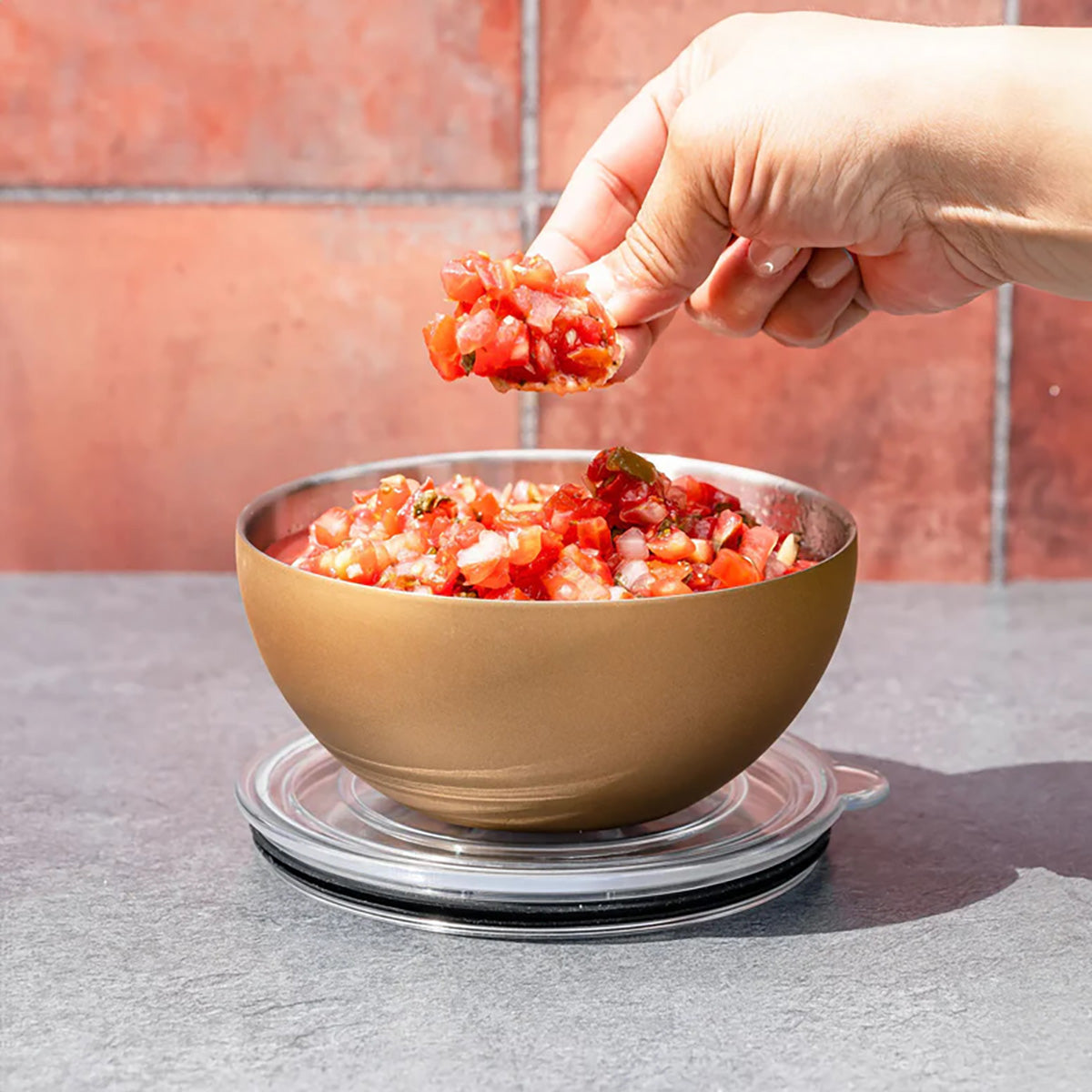 Vacuum-Insulated Serving Bowl