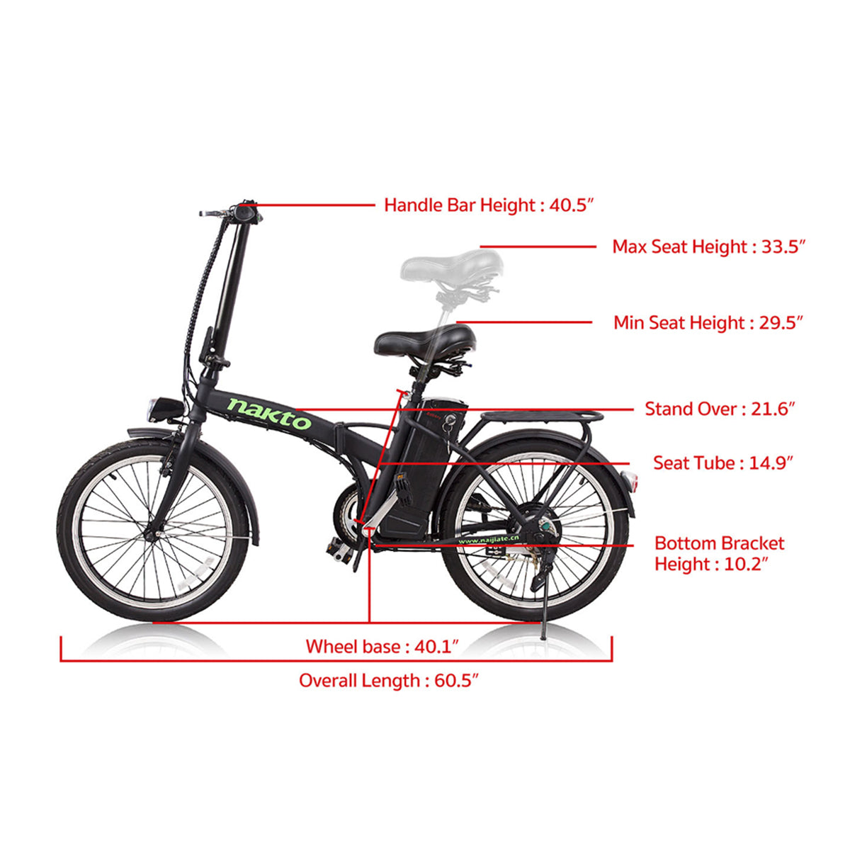 NAKTO Fashion Electric Bike