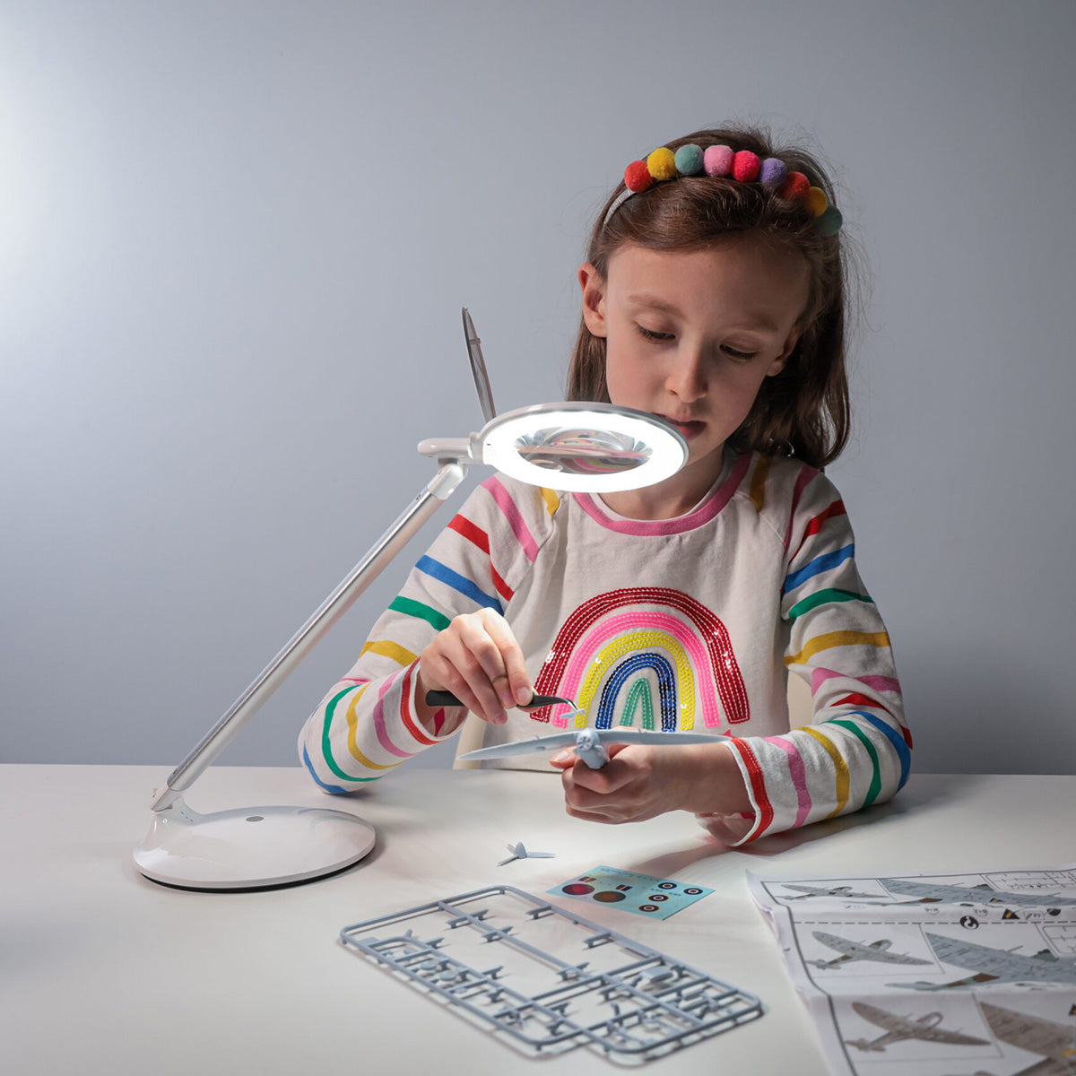 Rechargeable Tabletop Magnifier Lamp