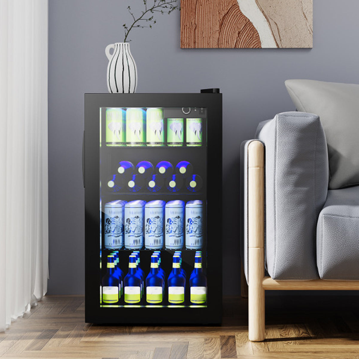 120 Can Beverage Refrigerator with Glass Door