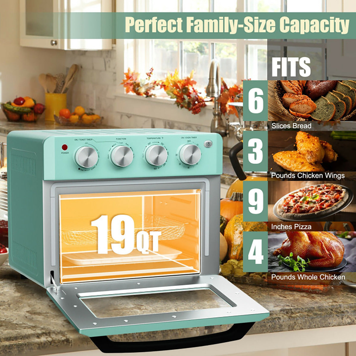 7-in-1 Convection Air Fryer Toaster Oven