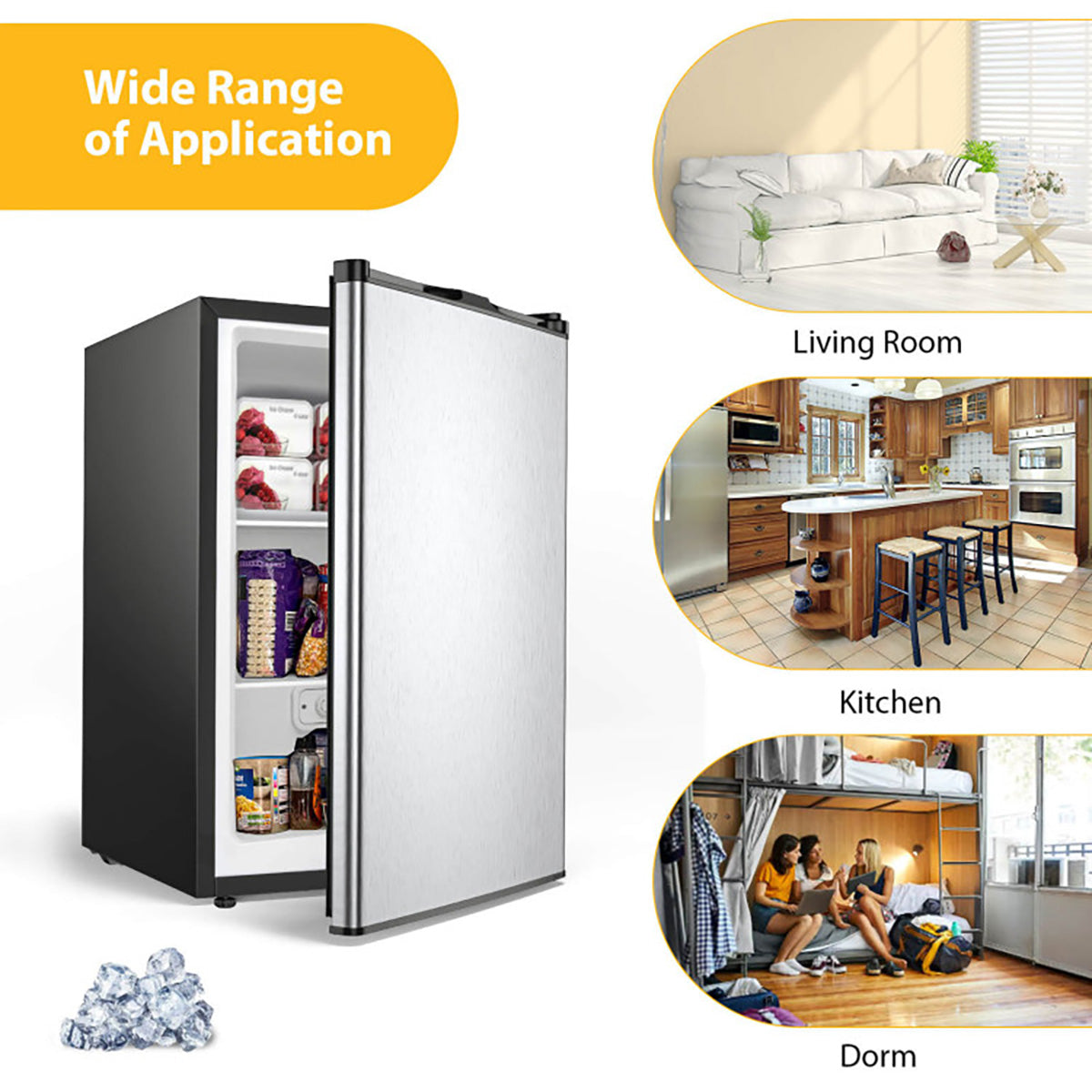 3 Cu. Ft. Manual Defrost Upright Freezer