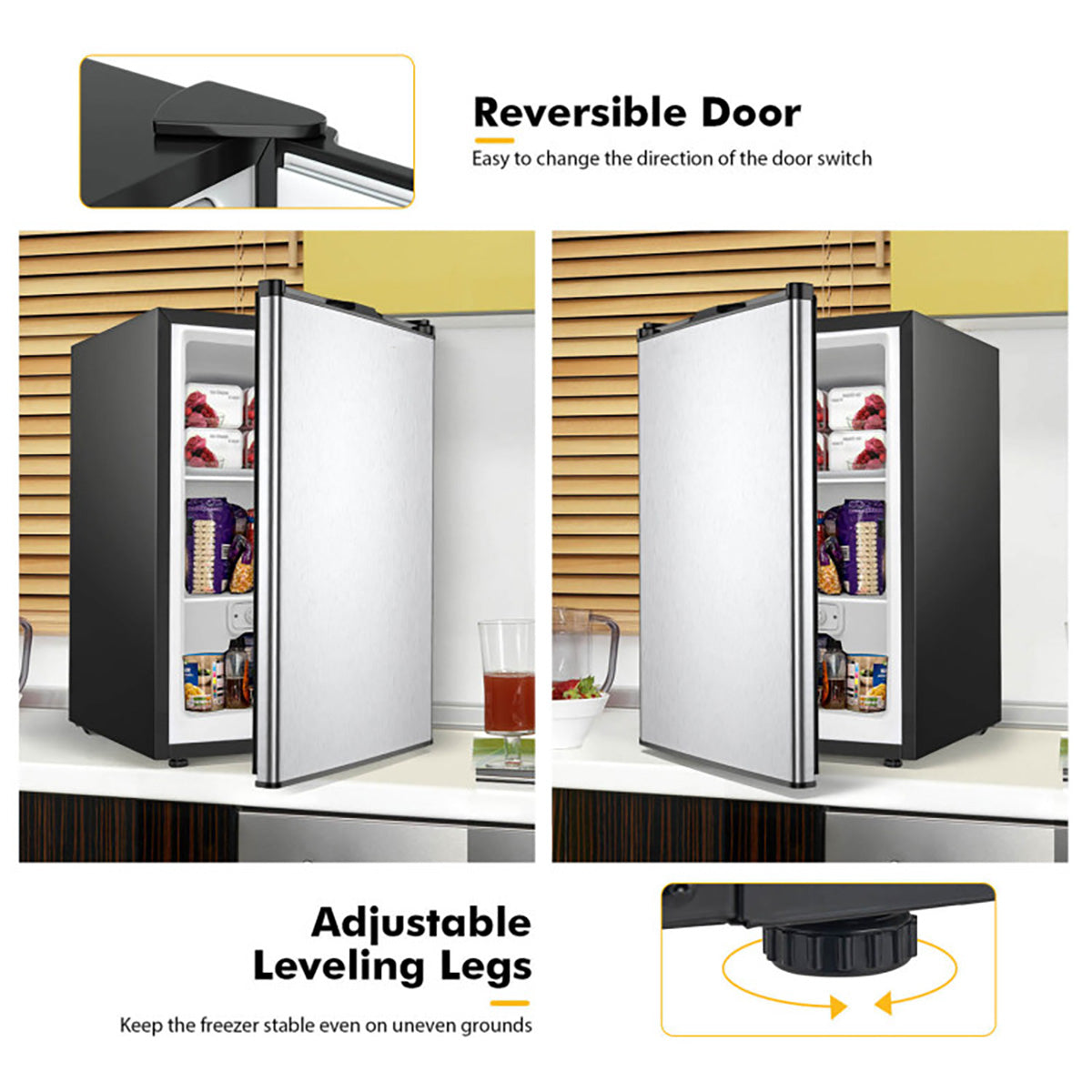 3 Cu. Ft. Manual Defrost Upright Freezer