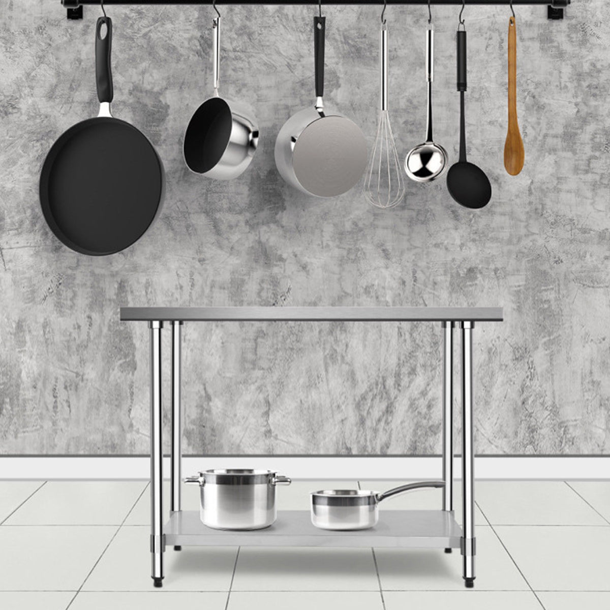 Stainless Steel Commercial Kitchen Worktable