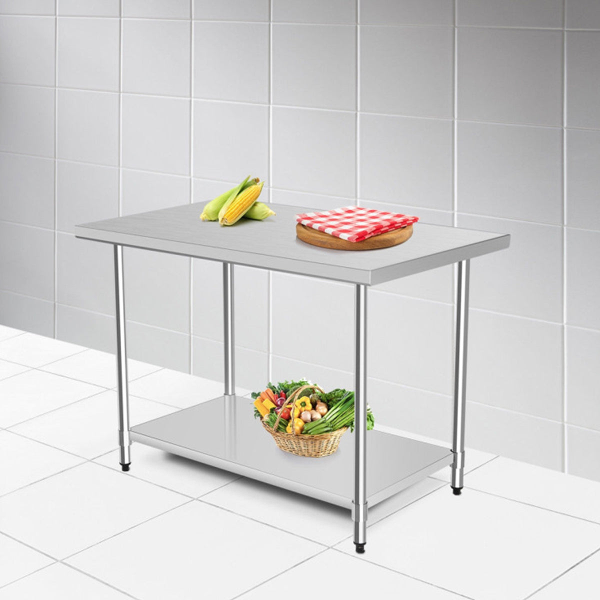 Stainless Steel Commercial Kitchen Worktable