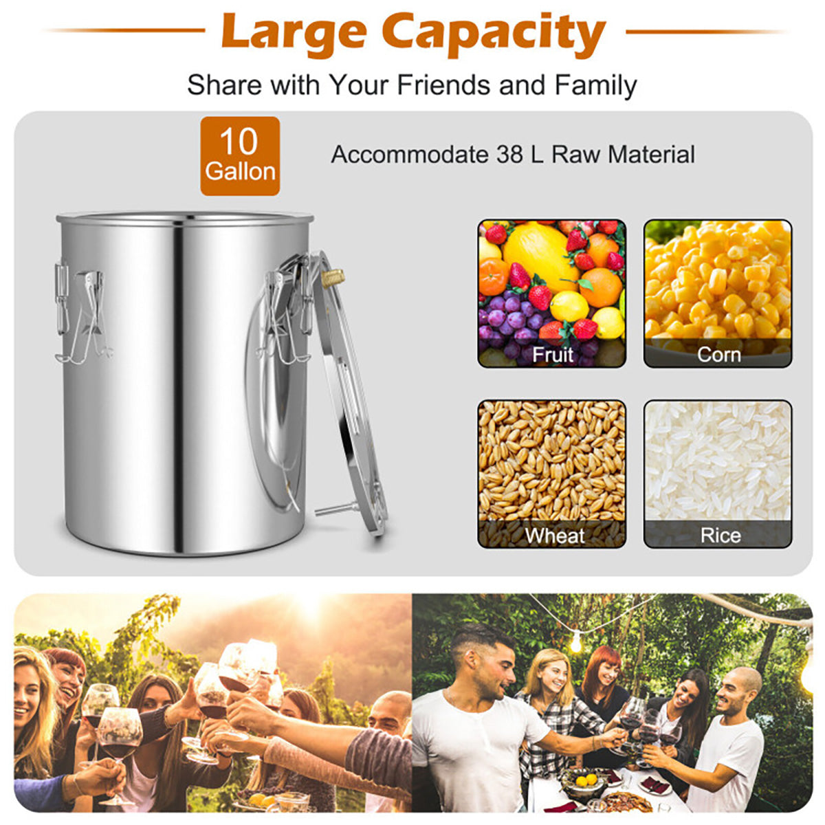 Stainless Steel Home Distillery Kit