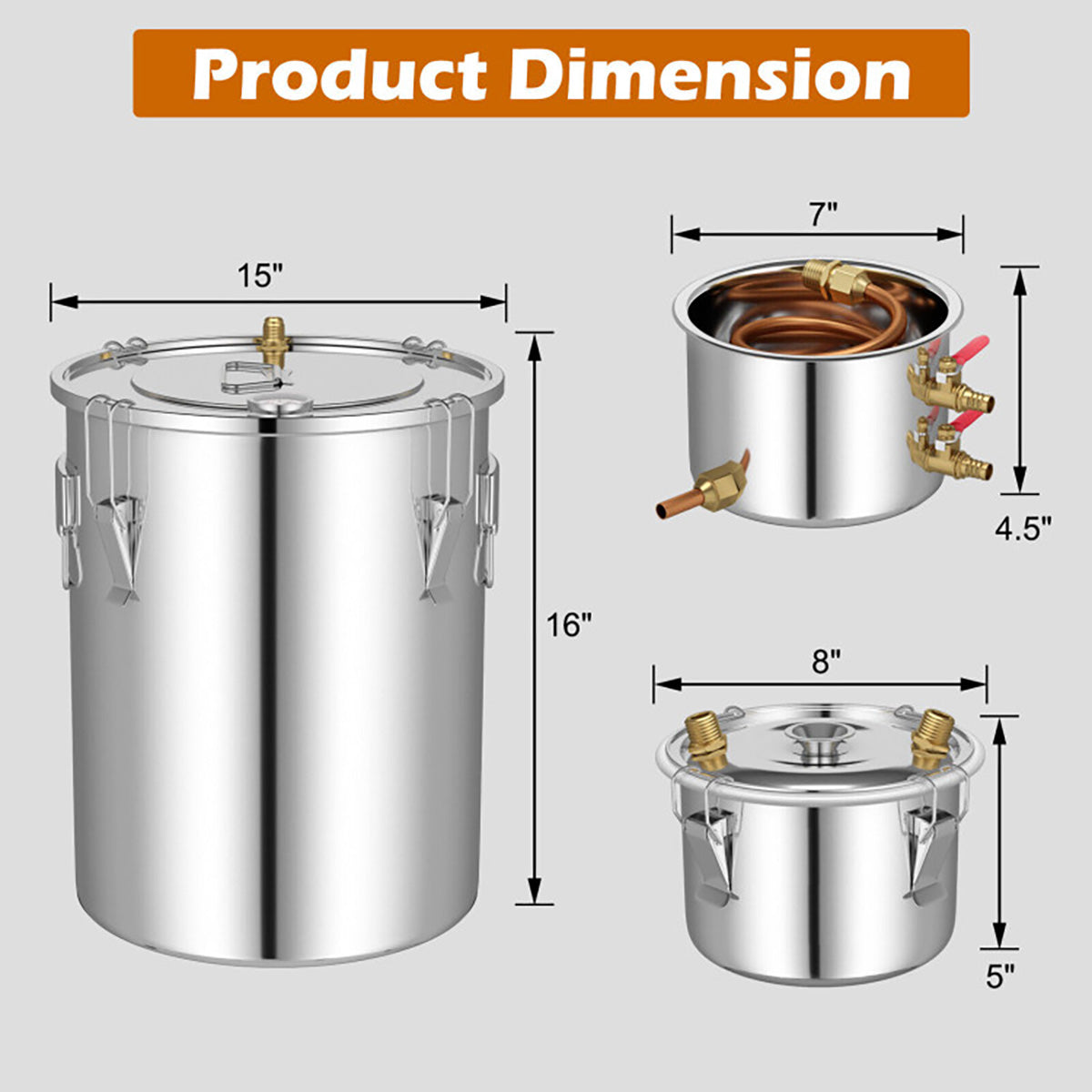 Stainless Steel Home Distillery Kit
