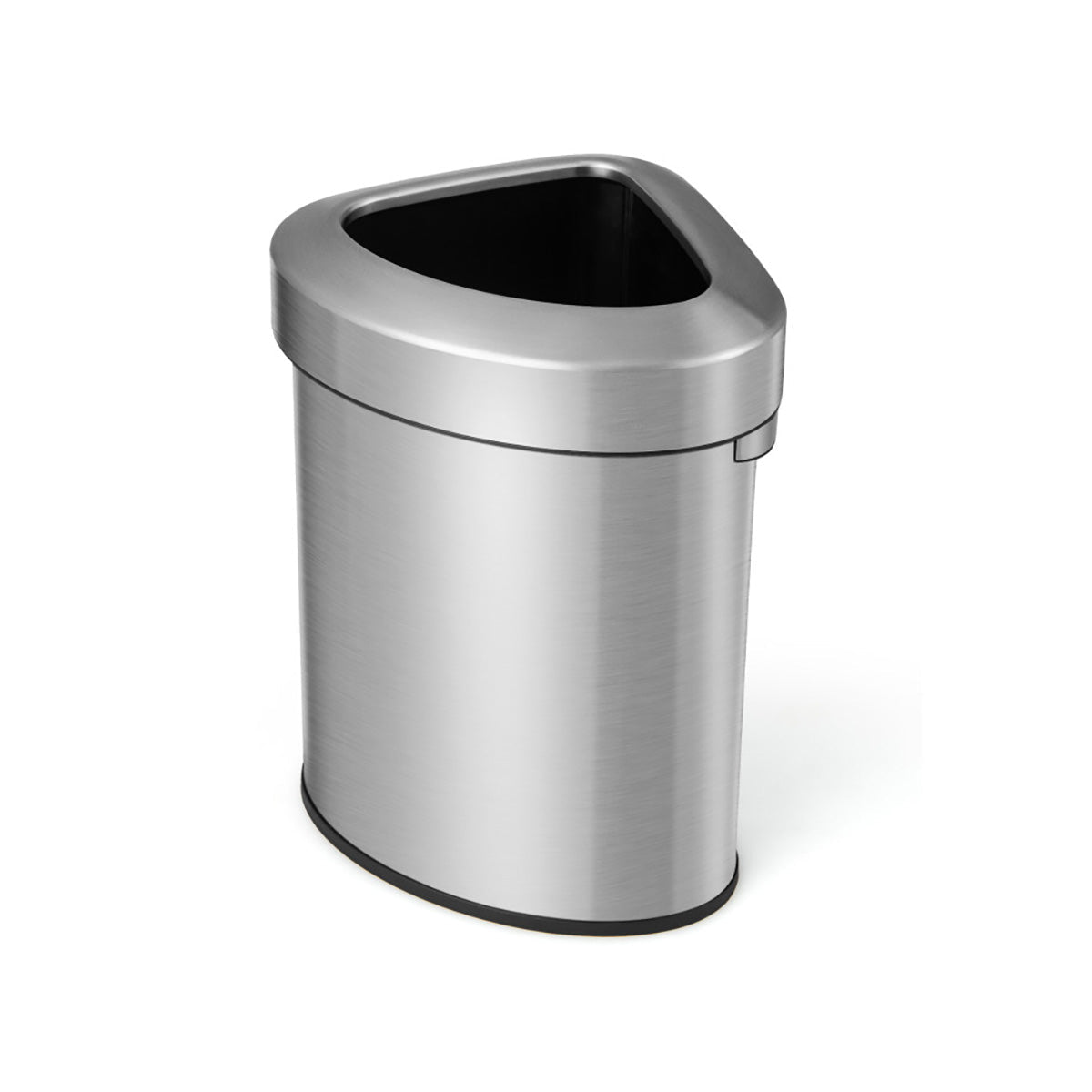 60L Stainless Steel Corner Trash Bin
