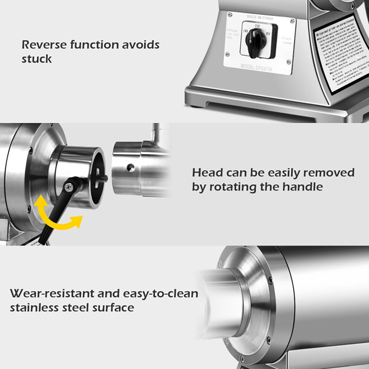 Commercial Grade Heavy Duty Meat Grinder