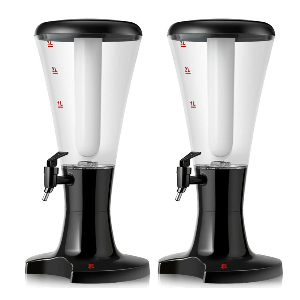 Draft Beer Tower Dispenser with LED Lights (Set of 2)