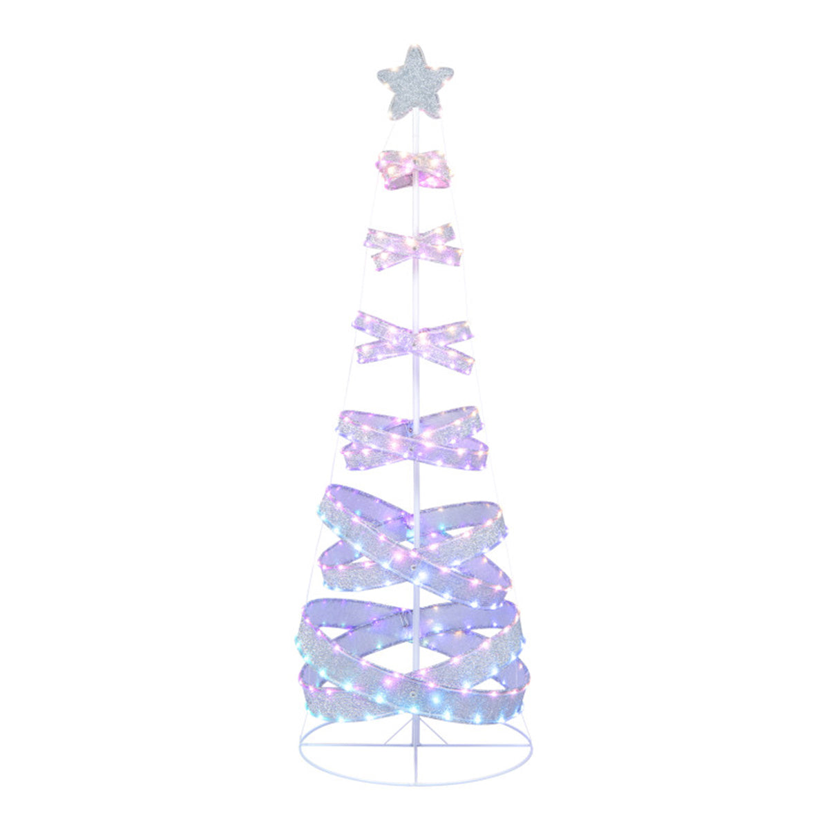 7' Pre-Lit Spiral Christmas Tree Decoration