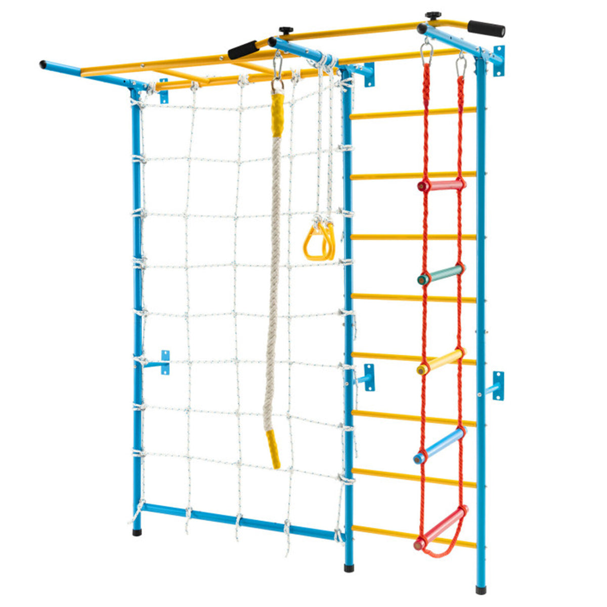 7-in-1 Kids Indoor Swedish Wall Gym Set