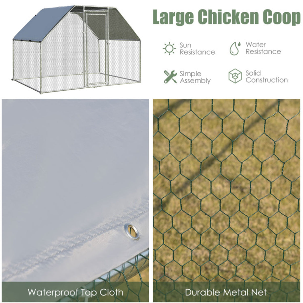 Large Walk In Chicken Run Cage