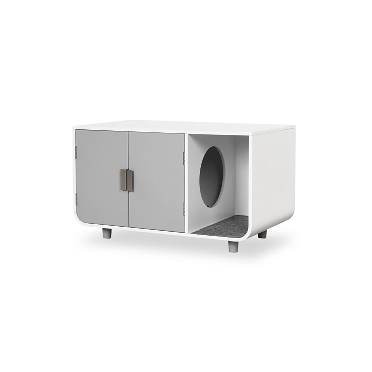 Cat Litter Box Enclosure with Removable Mat