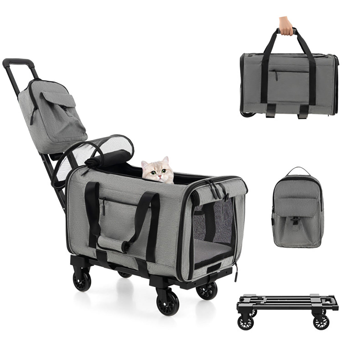 Soft Rolling Pet Carrier