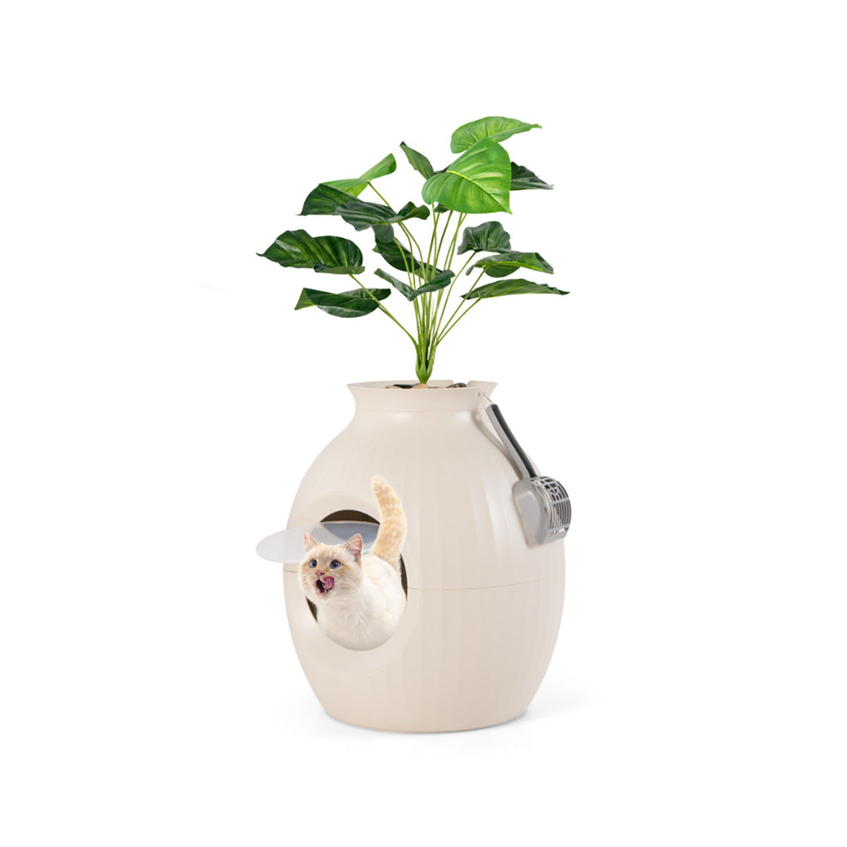 Smart Plant Hidden Litter Box with Odor Control