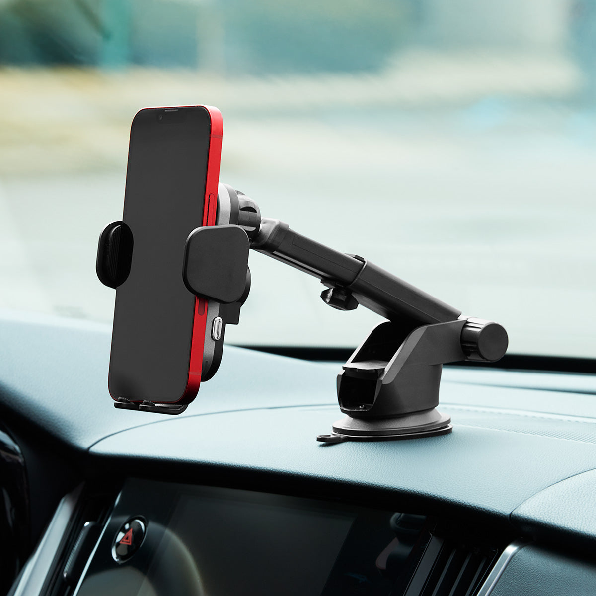 Car and Driver Auto Clamping Car Mount with Wireless Charging