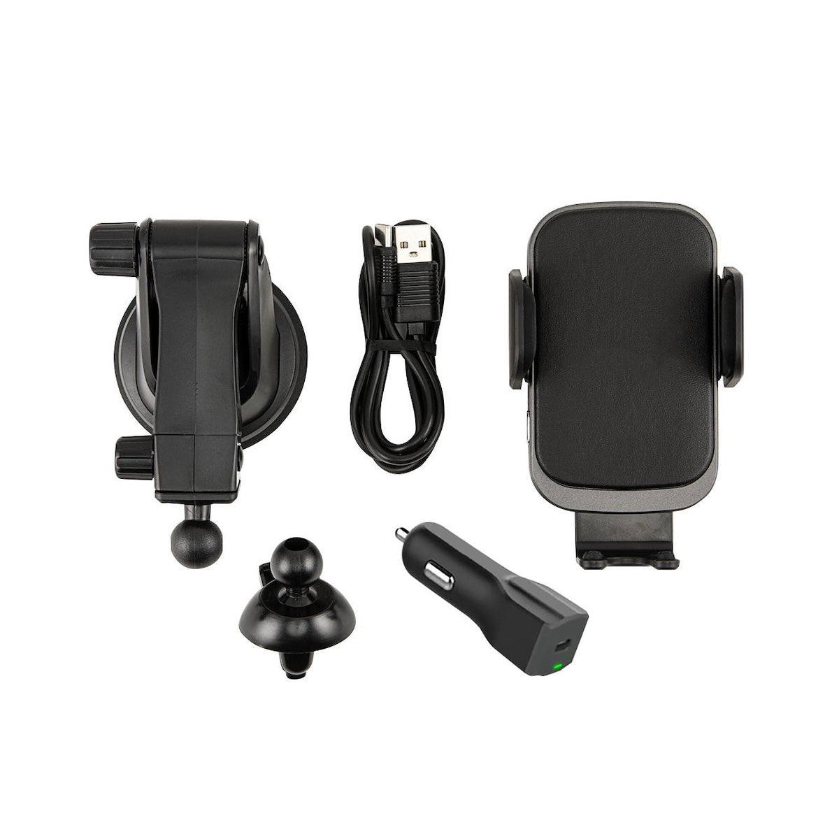 Car and Driver Auto Clamping Car Mount with Wireless Charging