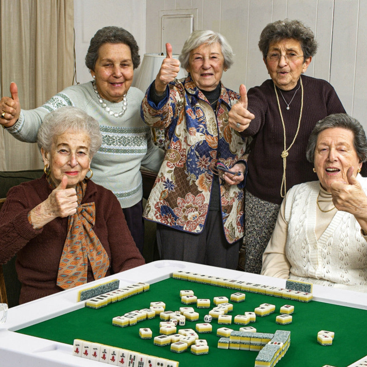 4-Player Mahjong Game Table