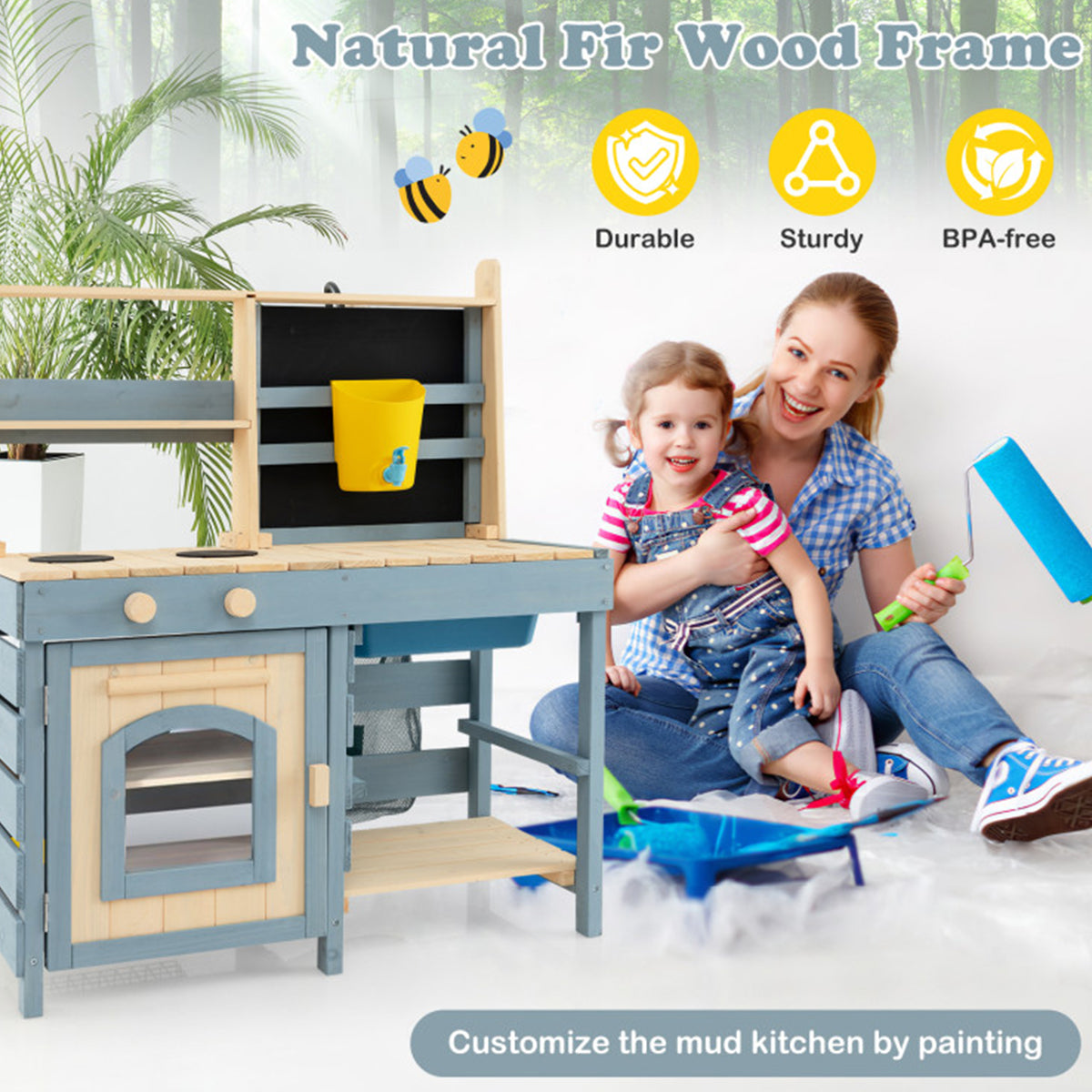 2-in-1 Outdoor Mud Kitchen