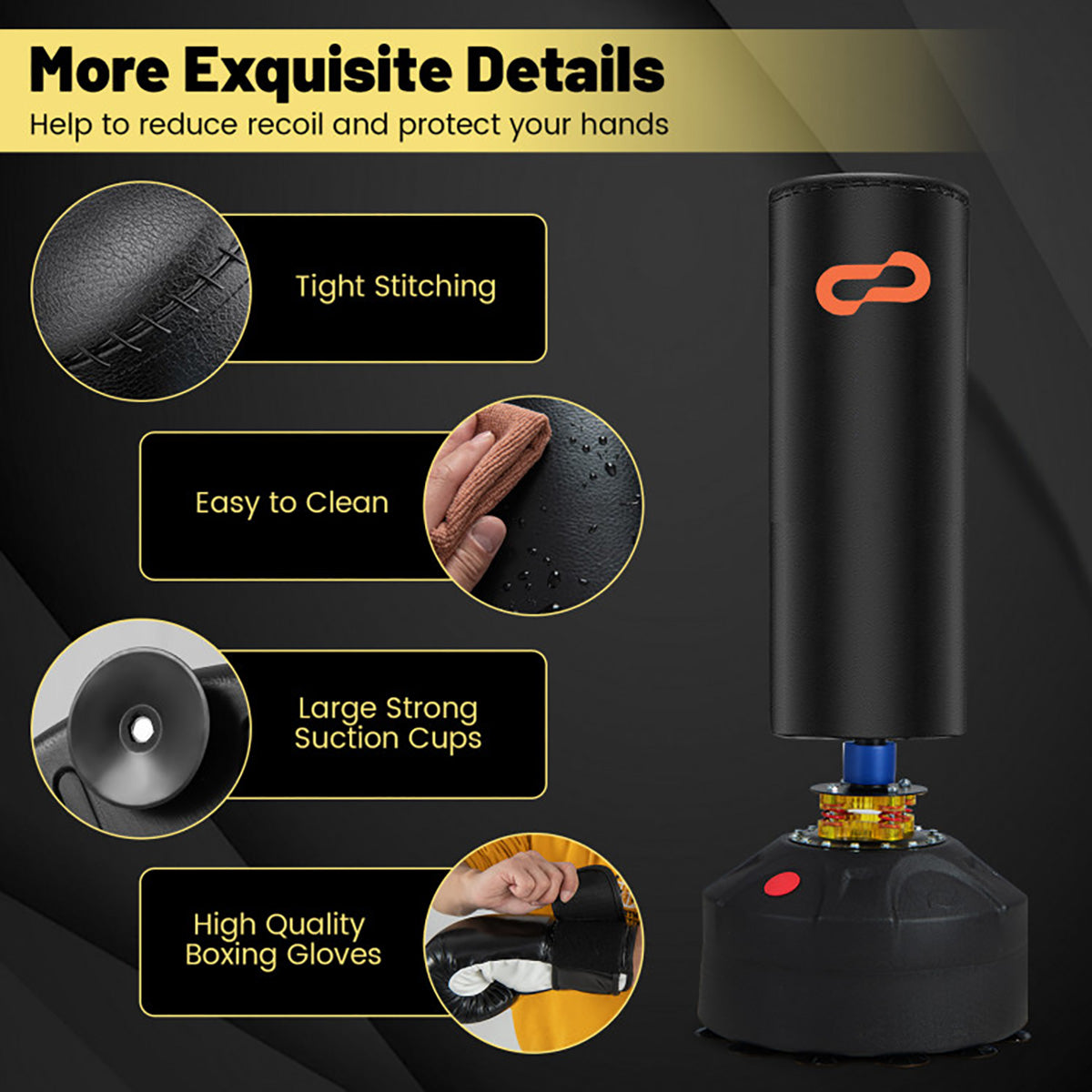 68'' Freestanding Punching and Kickboxing Bag