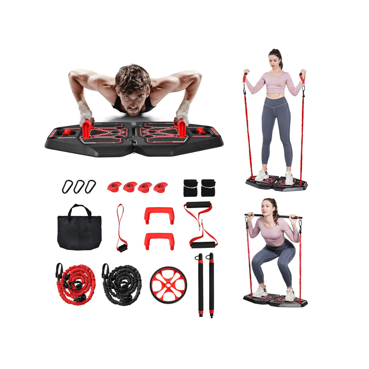 All-in-One Portable Pushup Board Home Gym