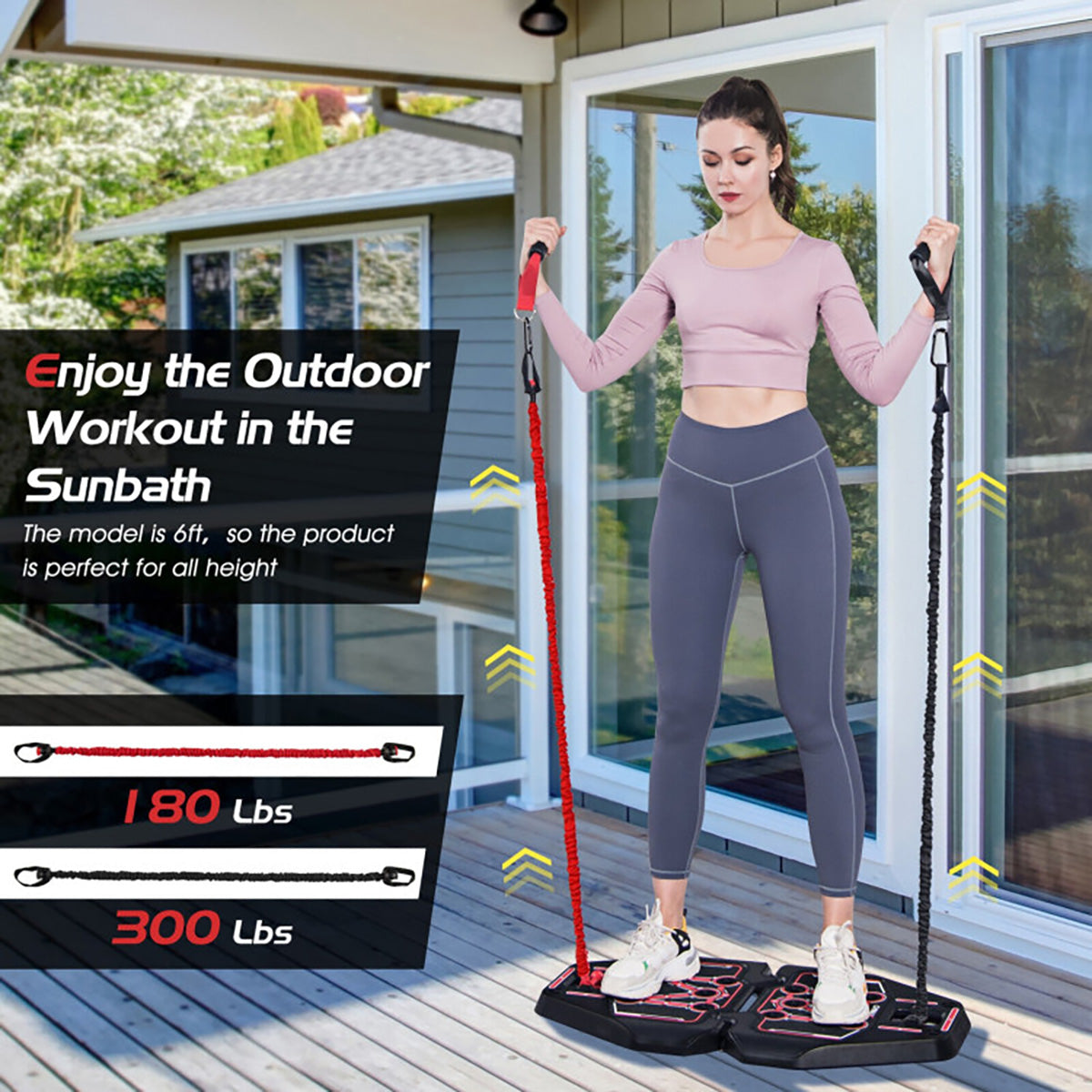 All-in-One Portable Pushup Board Home Gym