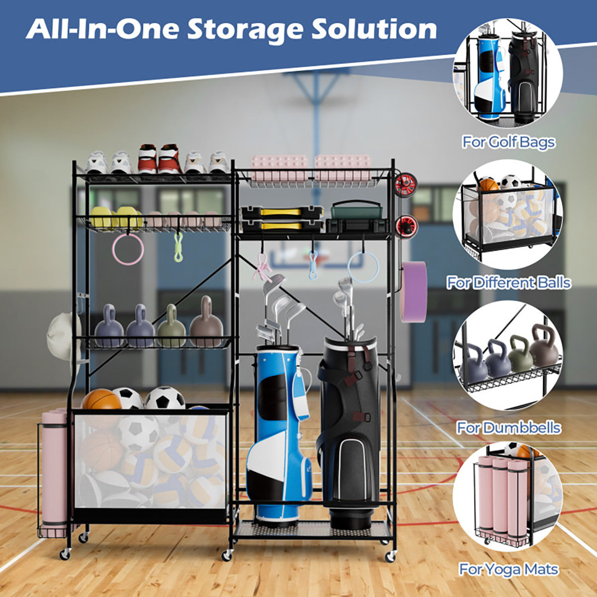 Sports Equipment Garage Organizer