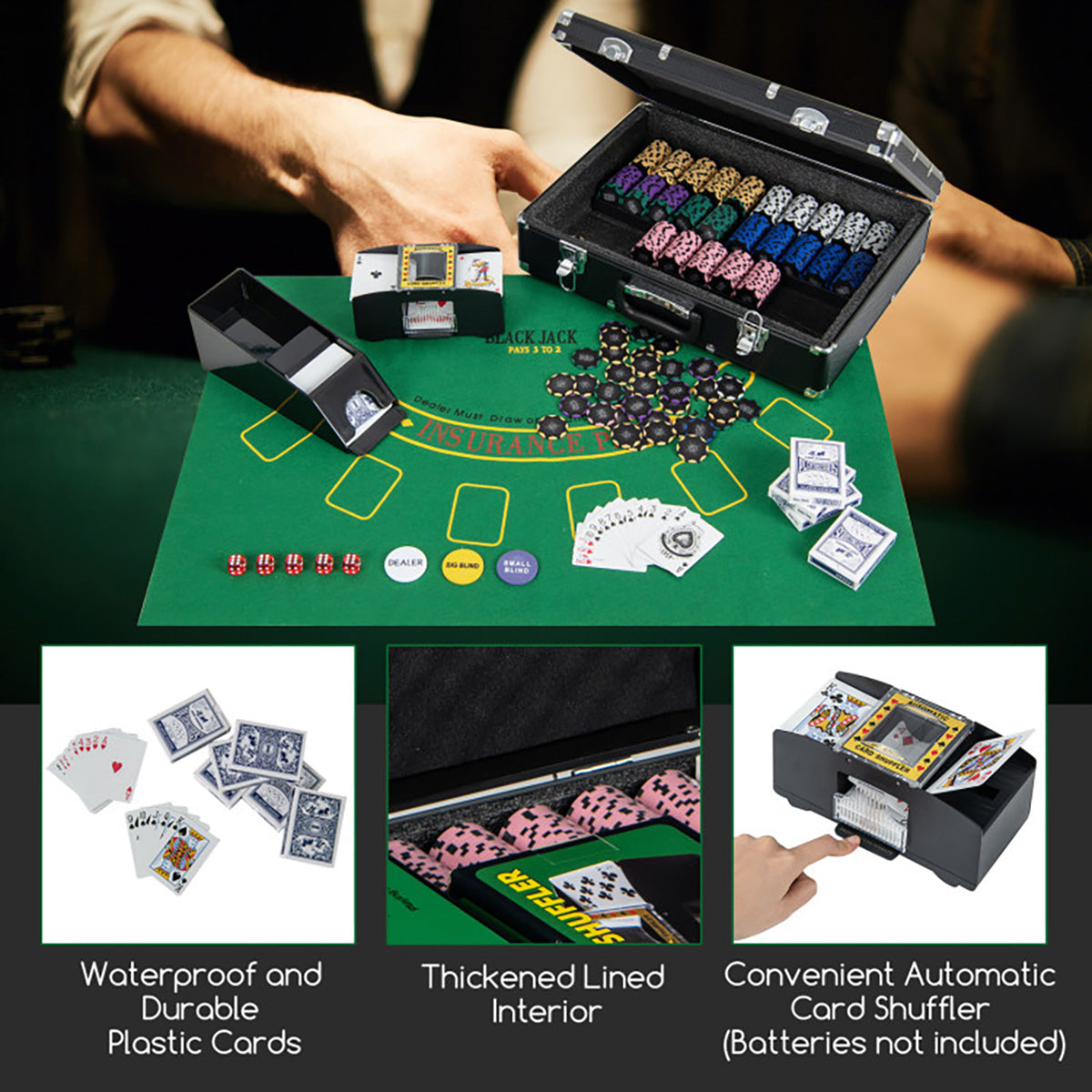 600-Piece Poker Chip and Game Set